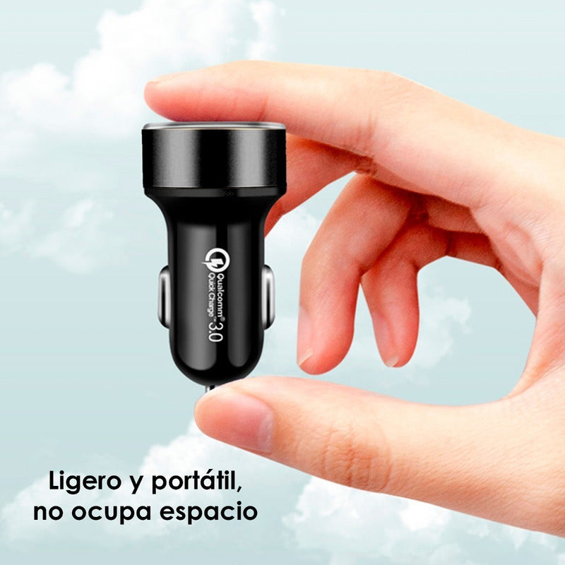 Cargador Auto Carro Usb 3.0 Carga Ultra Rápida Qc3 36w