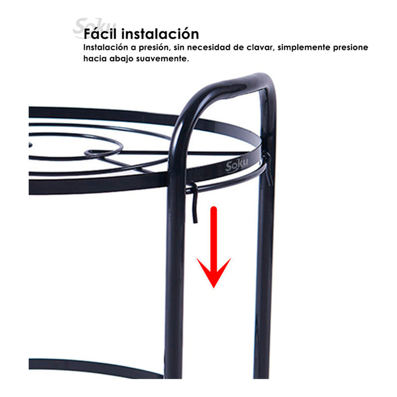 Soku Organizador De Cocina Ollas Sartenes Resiste Durable