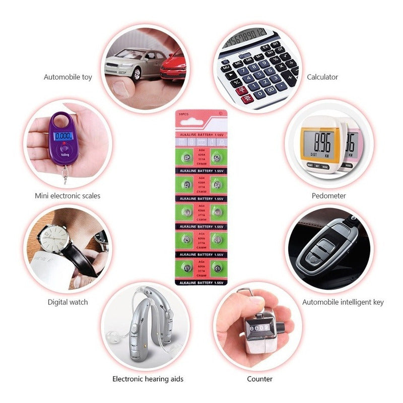 Blister 10 Baterias Reloj Sr626sw 377 Ag4 Sr626sw Calidad