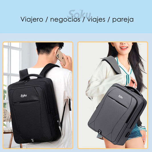 Soku Mochila Premium Contra Agua Para Mac 15.6in Laptop