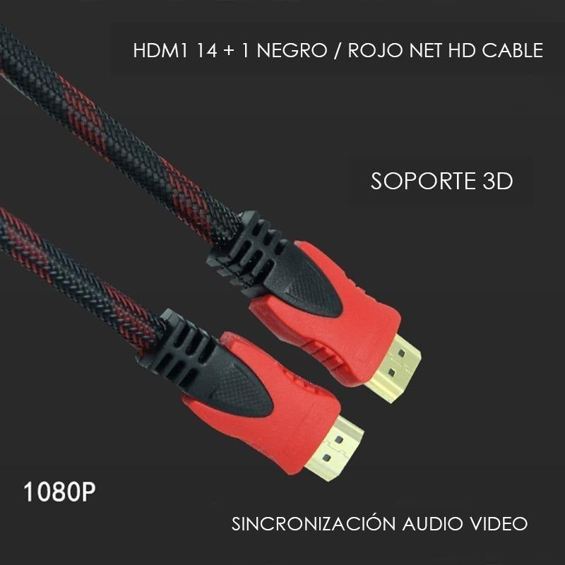 Cable Hdmi Uso Rudo Full Hd Pantalla Laptop Pc Xbox Ps4 1.5m