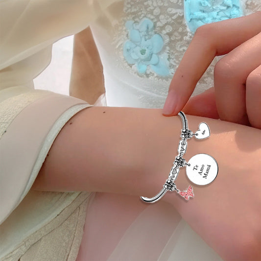 Soku Pulsera Regalo Maripos Acero Inoxidable Mama Amor Amiga