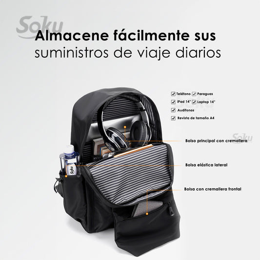 Soku Mochila Ligera Moda Escolar Japonesa Para iPad 14in