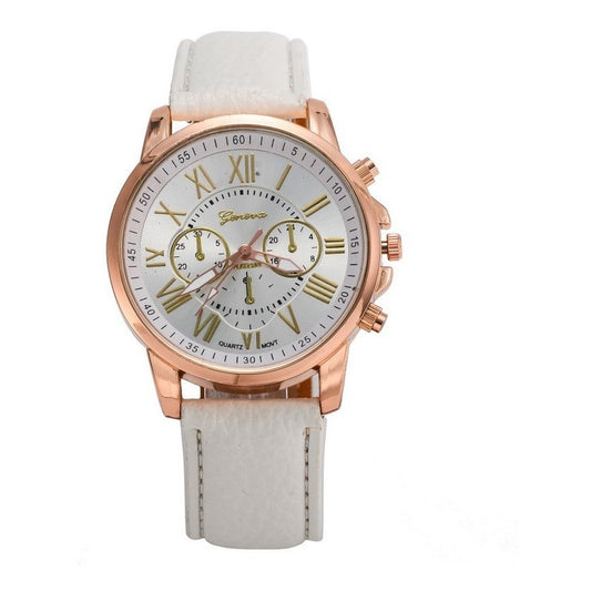 Reloj Geneva Mayoreo Piel Vinil Moda Dama Proveedor Msi