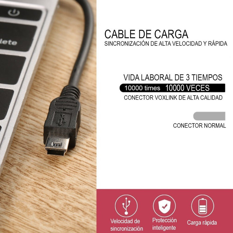 Cable Impresora Camara Banco Poder Usb 2.0 A Micro Usb 1.5 M