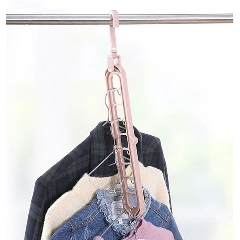 5 Ganchos Multiple Organizador Ahorrador Espacio Para Ropa