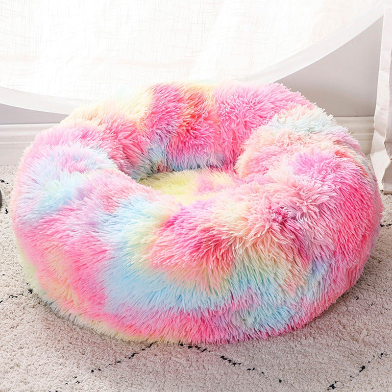 Cama Nido Puff Felpa Extra Suave Perro Mascota Grande