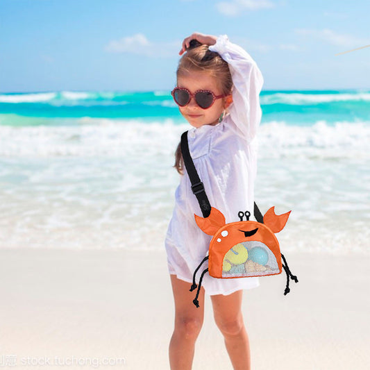 Bolso Cangrejo Playa Niños Organizador Juguetes Viajes