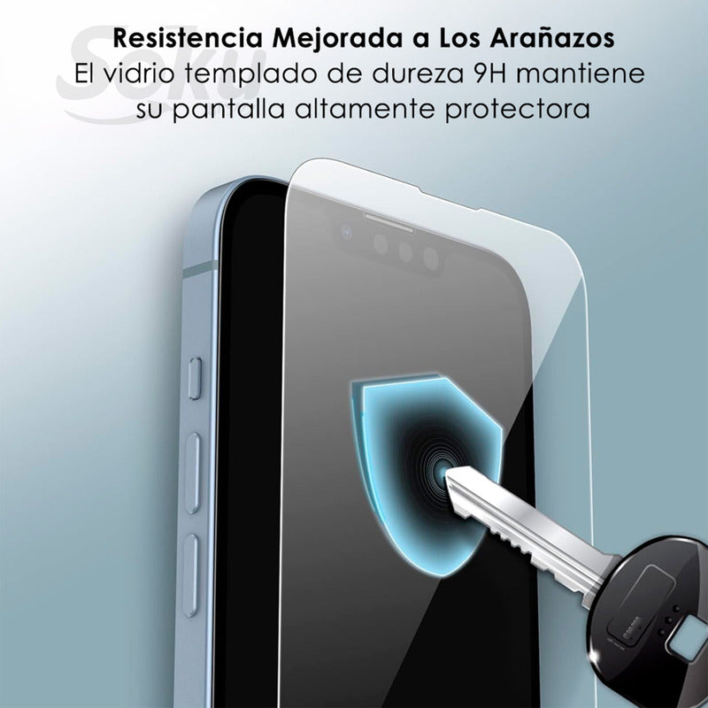 Soku Cristal Templado 9h Hd Para iPhone 14 Extra Fuerte