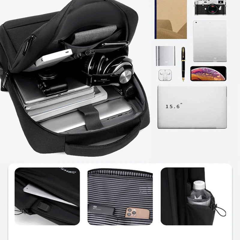 Soku Mochila Premium Contra Agua Laptop Para Mac15.6in Viaje