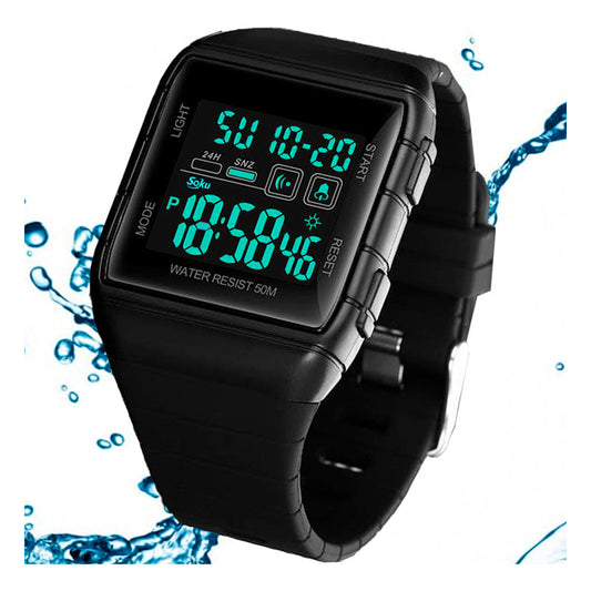 Soku Reloj Digital Deportivo Impermeable Alarma Cronometro