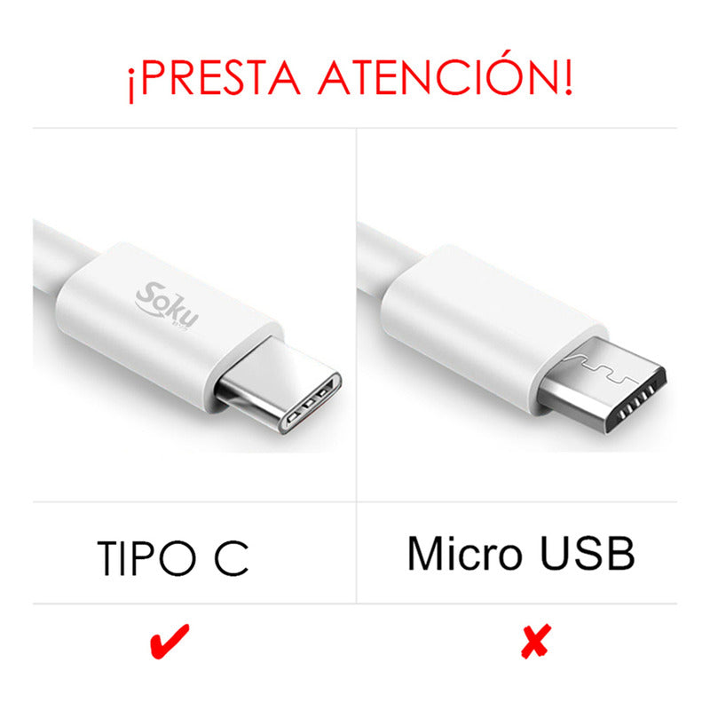 Cable Usb Tipo C Carga Rápida Y Datos Otg 2.4a 1.5 M