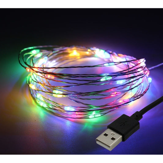 Serie Luces Decorativas Alambre Led 10m 100 Led Usb
