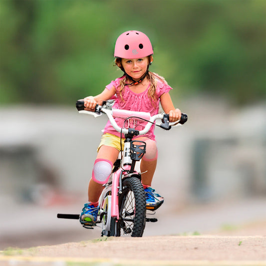 Kit Casco Protección Niños Bicicleta Skate Scooter 3-13 Años
