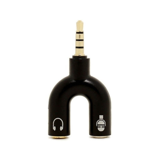 Mini Adaptador Divisor De Audio Microfono Audifono Calidad