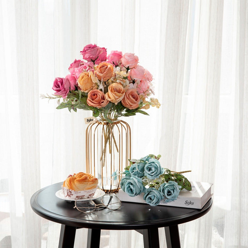 Soku Bouquet Rosas Flores Quinceñera Boda Centro Mesa