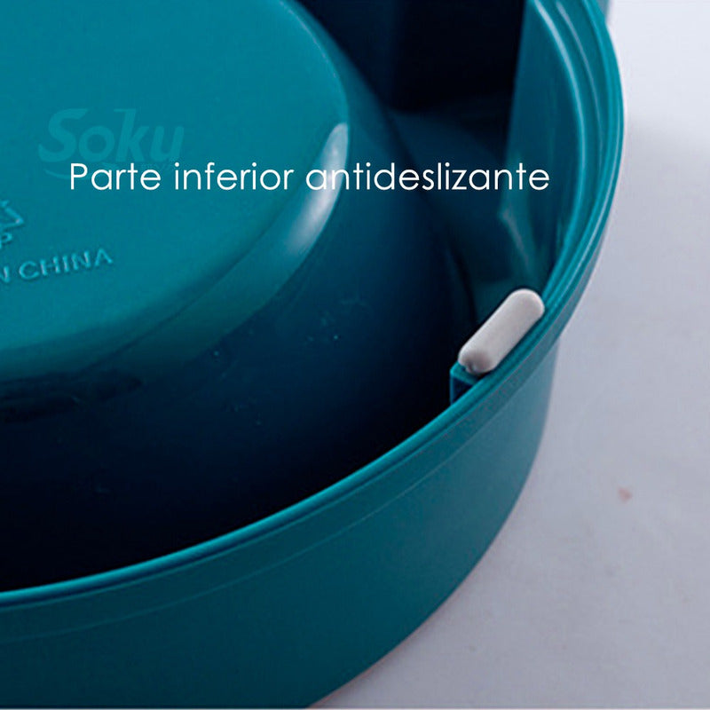 Tazon Doble Acero Inoxidable Perro Medio Y Gato Grande Soku
