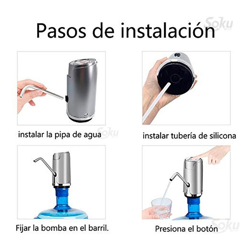 Dispensador De Agua Garrafon Bomba Electrica Lujo Calidad