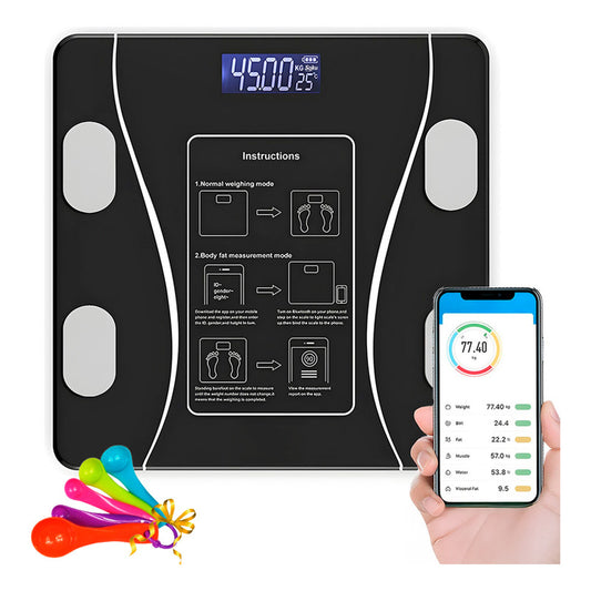 Bascula Inteligente Smart Bluetooth Masa Corporal Calidad
