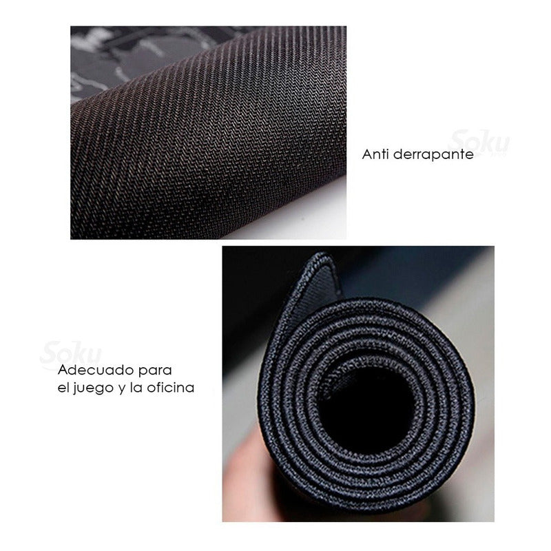 Mouse Pad Tapete Alfombrilla Grande Gamer Antideslizante