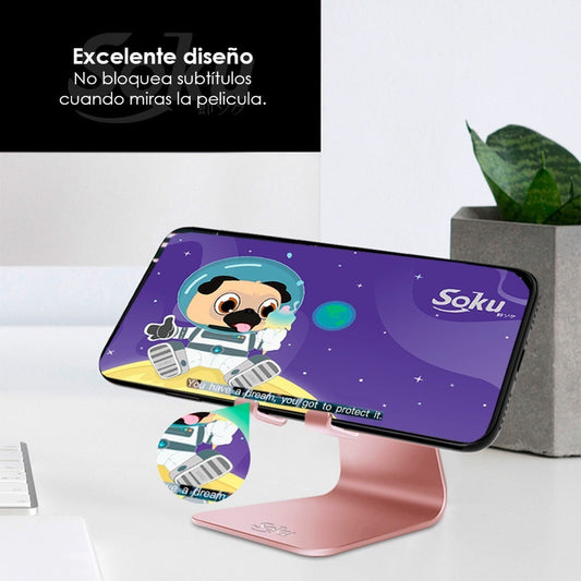 Soporte Metal Celular Mini Pad Lujo Ajustable