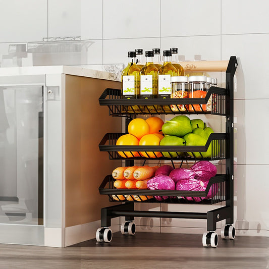 Soku Carrito Cocina 3 Niveles Acero Reforzado Duradero