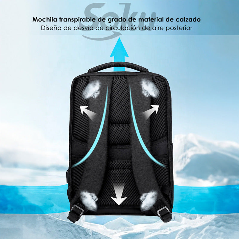 Soku Mochila Premium Contra Agua Para Mac 15.6in Laptop