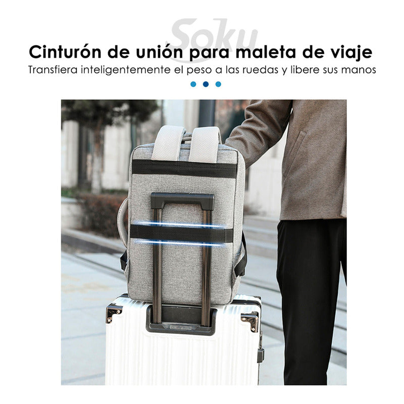 Soku Mochila Premium Contra Agua Minimalista Para Laptop