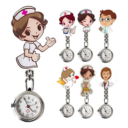 10 Reloj Enfermera Metal Broche Medico Mujer Lote Mayoreo