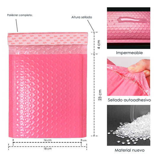 25x Sobres Burbuja Envíos Paquete Muestras Seguras 18x23cm