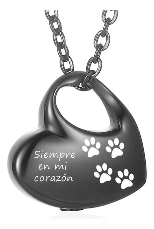 Soku Dije Personalizado Collar Cenizas Relicario Perro Gato