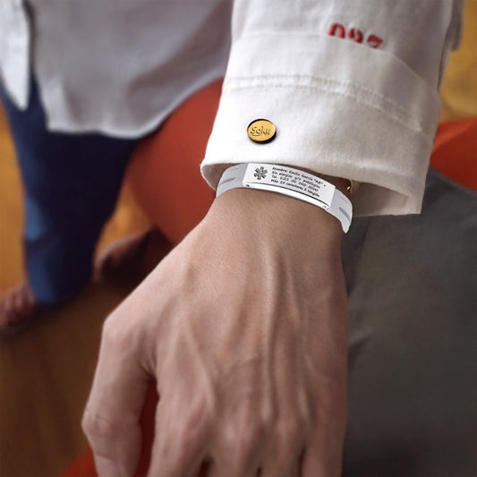 Soku Pulsera Médica Personalizada Emergencias Acero Premium+