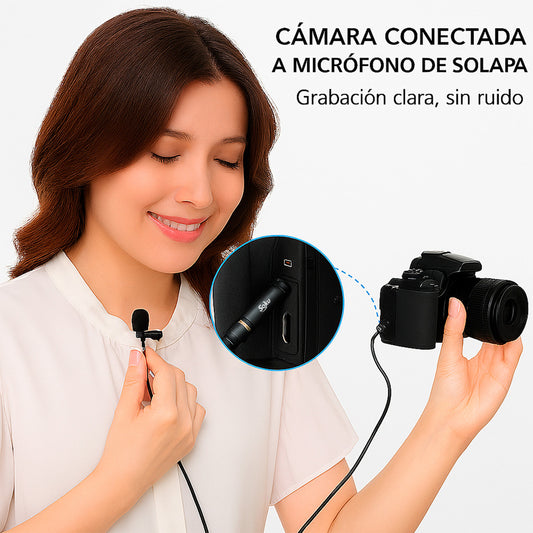 Adaptador Convertidor Trrs A Trs Micrófono Solapa Cel Pc Cam