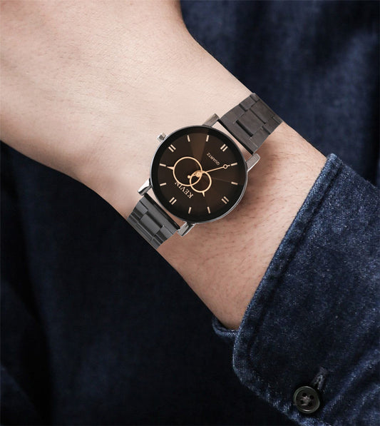 Reloj Acero Kevin Hombre Caballero Ingniero Tipo Mecanico