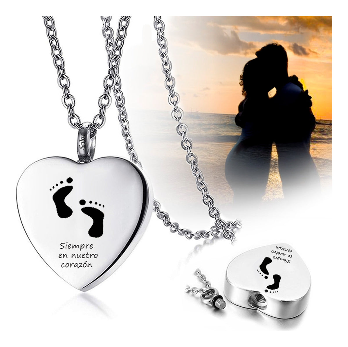 Soku Dije Personalizado Relicario Amor Eterno Cora Huellitas