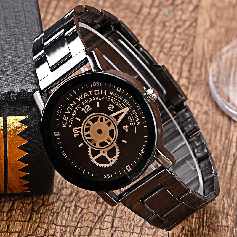 Reloj Acero Kevin Hombre Caballero Ingniero Tipo Mecanico