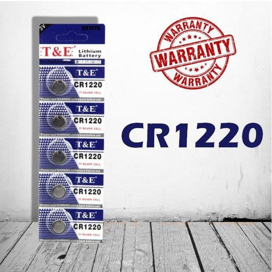20 Baterias Paquete Blister Pilas Botón Cr1220 3v Calidad