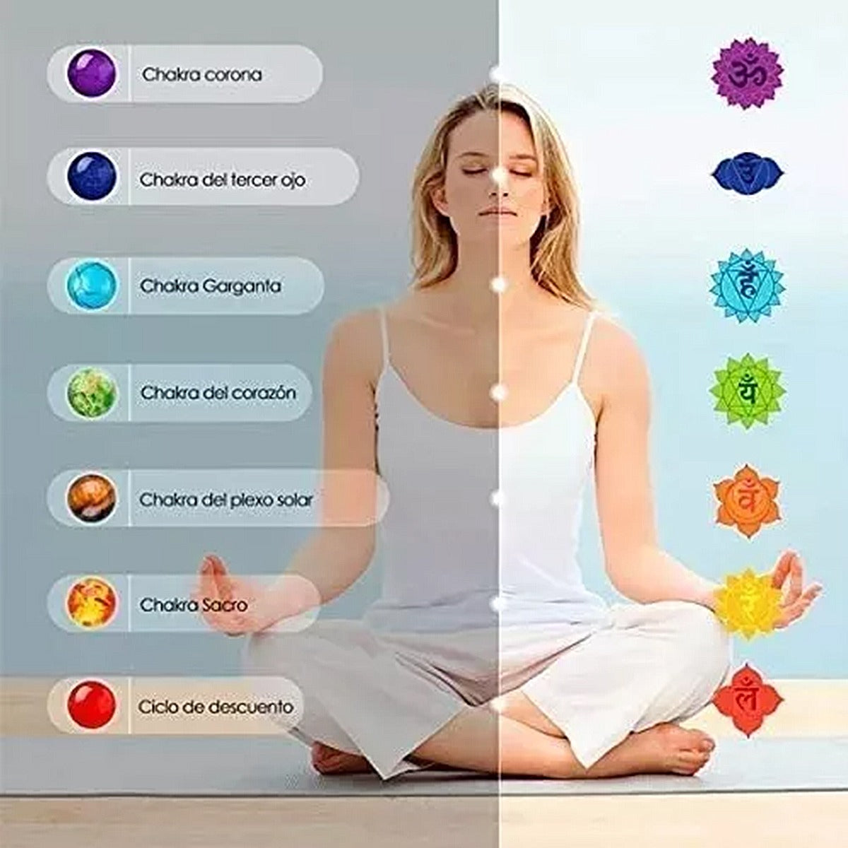 2pz Pulsera De Cuentas Lava 7 Chakras Pulseras Tejidas