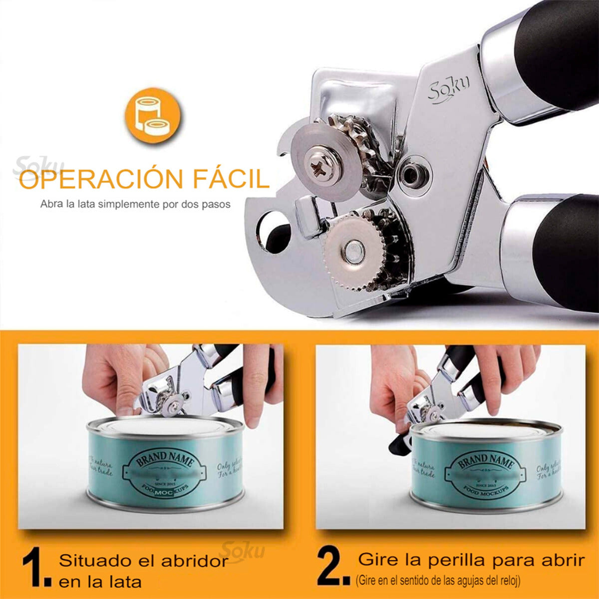 Abrelatas Mágico 3 En 1 Acero Inoxidable Original + Regalo