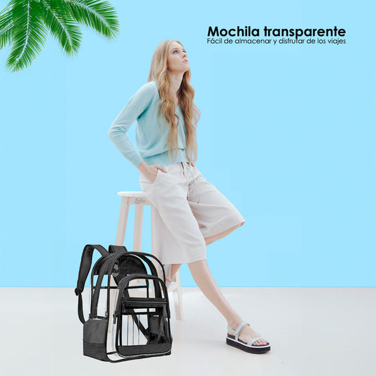 Mochila Transparente Bolsas De Libros Durados Para La Escu