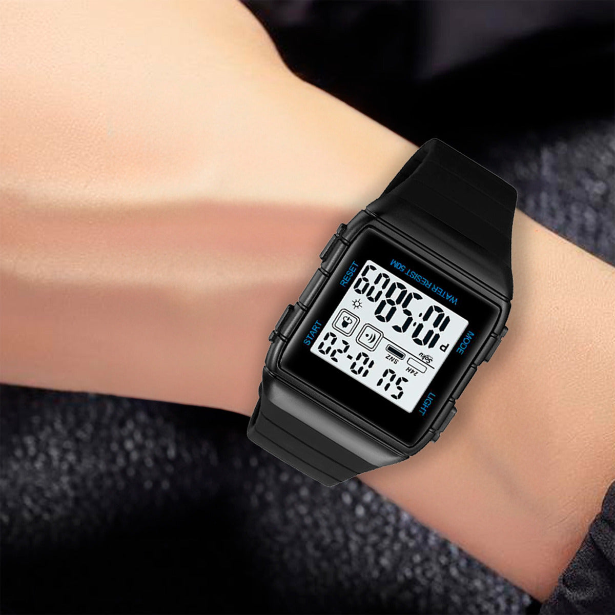 Soku Reloj Digital Deportivo Impermeable Alarma Cronometro