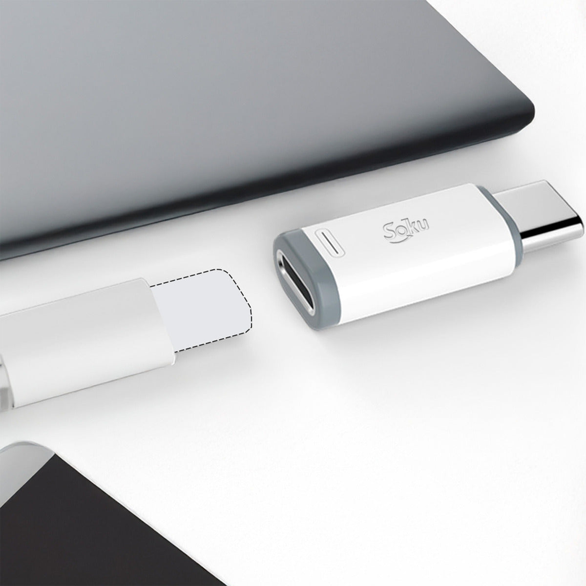 Adaptador Lightning A Tipo C Para iPhone 16 Android 27w