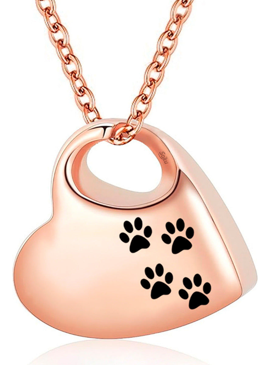 Soku Dije Personalizado Collar Cenizas Relicario Perro Gato