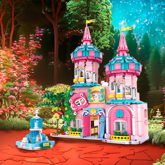 Soku Castillo Grande Torres Fuente Juguete Bloques Niñas 6+