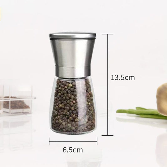 Molinillo Pimienta Sal Vidrio Acero Inoxidable Premium