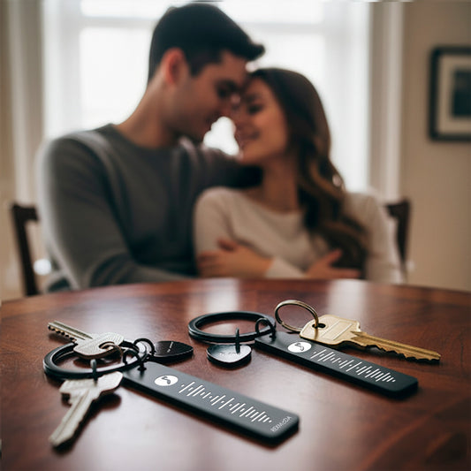 Llaveros Pareja Personalizado Acero Inoxidable Corazon