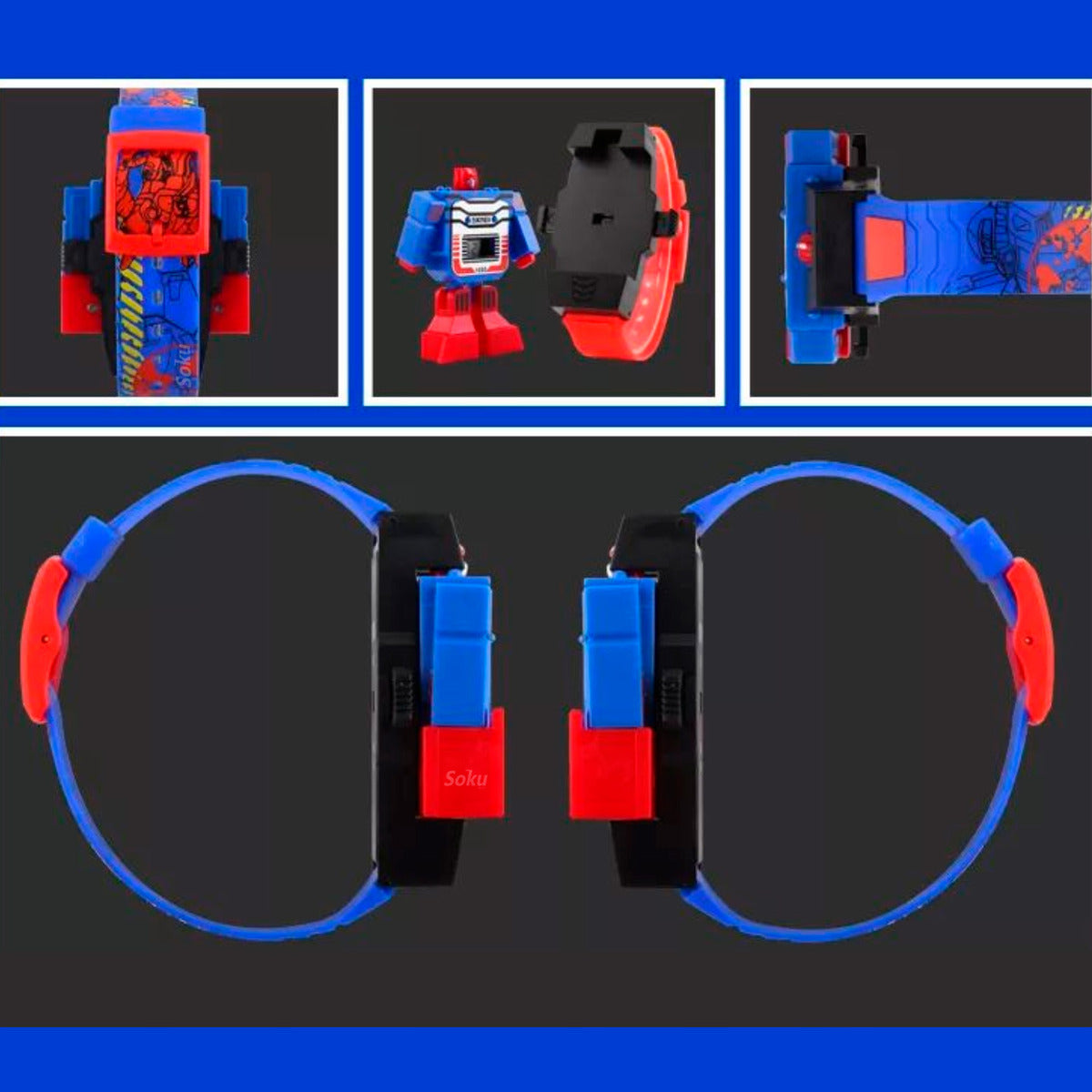 Reloj Robot Led Moda Niños Infantil Accion Regalo