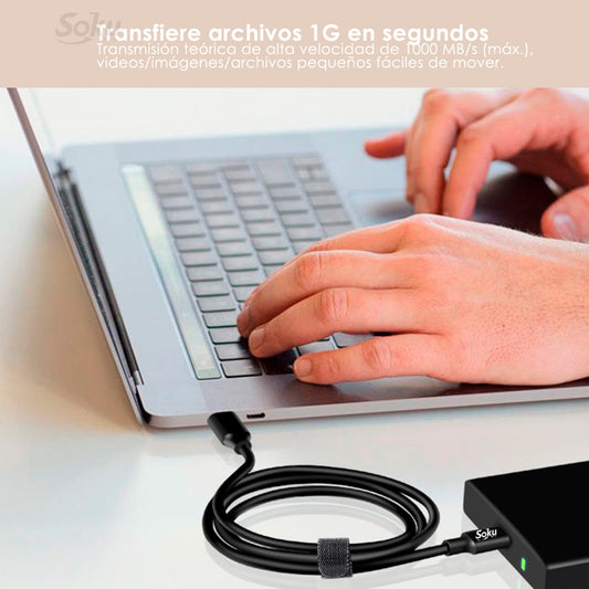Soku Cable Usb 3.2 A Tipo C P 3a 60w 10gbps Para Samsung