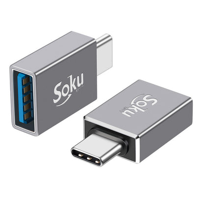 Soku Adaptador Otg Tipo C A Usb 3.1 Velocidad Real 10 Gbps