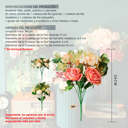 Soku Bouquet Rosas Flores Evento Quinceñera Boda Centro Mesa